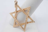 14k Yellow Gold Star Of David Pendant 4.2 Grams Eb0726wsxsa