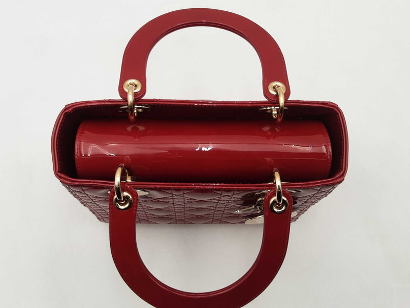 Christian Dior Medium Lady Dior Bag Red Aa1025ozxzsa