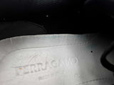 Salvatore Ferragamo Black Leather & Suede Sneakers Size 8 Eb0325lorsa