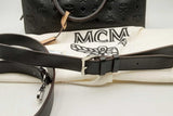 Mcm Ottomar Monogram Black Leather Boston Bag Eb0225lrxsa