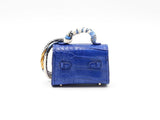 Mini Luxury Bag Charm In Royal Blue Fw0725edu