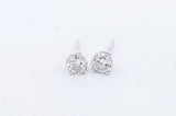 Approx. 0.4ctw Diamond Stud Earrings In 14k White Gold 0.04 Grams Eb1124loxsa