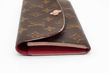 Louis Vuitton Monogram Bloom Flower Emilie Wallet Eb0726lrxde
