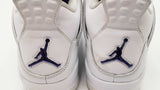 Nike Air Jordan 4 Retro "Metallic Purple" Sneakers Size 11.5 Fw0126wxzdu