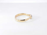 0.20 Ct Bezel-set Rose-cut Diamond & 12k Yellow Gold Solitaire Ring 1.8 Grams Size 7 Fw0925crdu