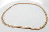 14k Yellow Gold Flat Braided Chain Necklace 13.5 Grams 18 Inch Eb0926cexsa