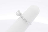 1.12ctw Asscher Cut Diamond Ring In 14k White Gold 2.6 Grams Size 4 Eb0525lpzxsa