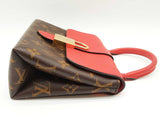 Louis Vuitton Locky Cherry Red Leather Brown Monogram Crossbody Bag Do0425locxde