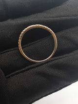 Diamond & 14k Yellow Gold Stacking Ring 1.2 Grams Size 8 Fw0926crdu