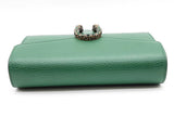 Gucci Dionysus Emerald Green Leather Chain Wallet Eb0526cxzde