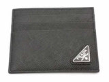 Prada Saffiano Leather Card Holder Black Aa0826lwzsa