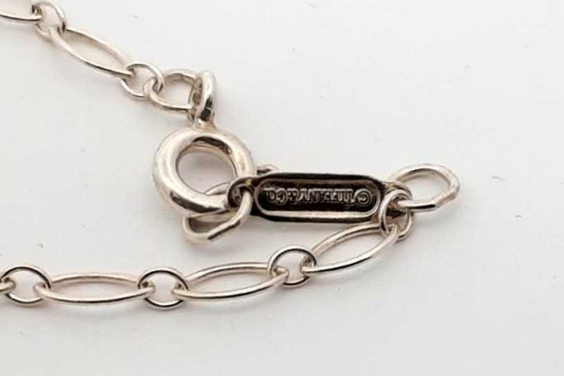 Tiffany & Co. Sterling Silver Crown Key Pendant 10.7 Grams 20 Inch Eb1124lxzsa