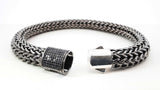 John Hardy Icon Chain Bracelet In Sterling Silver & Black Sapphire 89.8 Grams 9.25 Inch Fw0626wxzdu