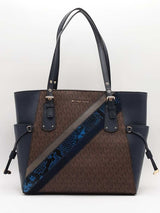 Michael Kors Canvas Signature Tote Brown Aa0526orsa