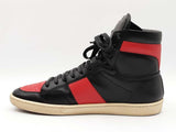 Yves Saint Laurent Sl/10h Court Classic Sneakers  Black & Red Sz 10.5 Fw0126crdu