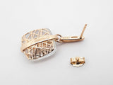 Diamond, Quartz, & 14k Yellow Gold Drop Earrings 4.4 Grams Fw05260olrdu