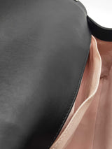 Chanel Black Leather Boy Bag With Faux Pearl Embellishments Eb0126wxxzde