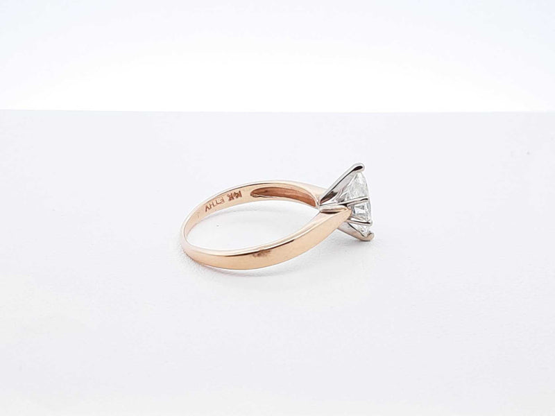 1.05 Ctw Diamond & 14k Yellow Gold Solitaire Ring 2.8 Gram Size 7.5 Fw0925orzxdu