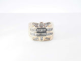 0.58 Cttw Diamond Baguette & 14k Yellow Gold Ring 11.7 Grams Size 8 Fw0826ezxdu