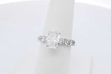 3.69cttw Lab Grown Diamond Ring In 18k White Gold 2.6 Grams Size 7 Eb0526orxdu
