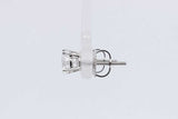 1.0cttw Lab Grown Diamond Stud Screwback Earrings 14k White Gold 0.8g Eb326orxsa
