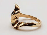 Sapphire 10k Yellow Gold 5.8g Ring Size 5.25 Do0526pxzde