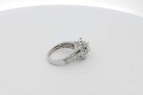 1.61cttw Diamond Ring In 10k White Gold 5.2 Grams Size 7.25 Eb0926rcrsa