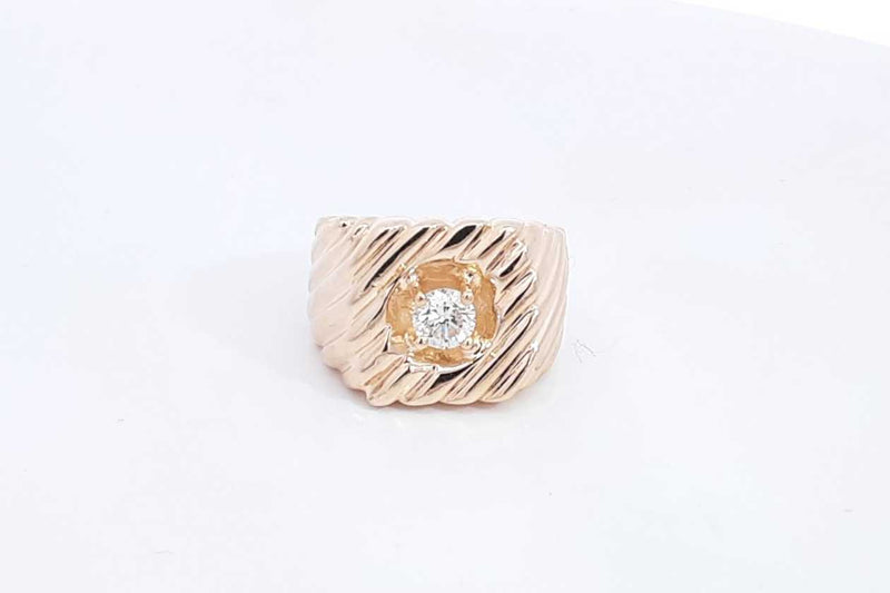 Approx. 0.33ctw Diamond Ring In 14k Yellow Gold 9.4 Grams Size 7.75 Eb0724wxzsa