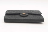 Chanel Classic Black Caviar Long Flap Wallet Sd0425wzxsa