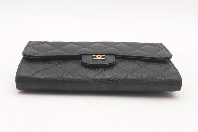 Chanel Classic Black Caviar Long Flap Wallet Sd0425wzxsa