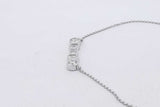 1.05cttw Lab Grown Diamond Pendant Necklace In 14k White Gold 3.09g Eb0826irxsa