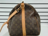 Louis Vuitton Keepall Bandouliere 55 Brown Duffle Mk0826elzmia