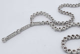 14k White Gold Diamond Necklace 29 Grams 15 Inch Eb0626orxzsa