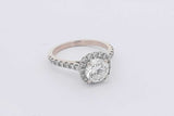 1.19ctttw Diamond Ring In 18k White Gold 3.1 Grams Size 5 Eb0425llzxsa