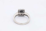 1.33ctw Diamond Ring In 14k White Gold 4.2 Grams Size 4.75 Eb0225llxzsa