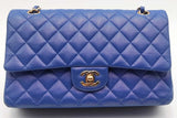 Chanel Quilted Iridescent Caviar Classic Double Flap Shoulder Bag Eb0126orxzsa