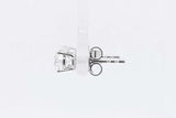 1.0cttw Lab Grown Diamond Stud Earrings In 14k White Gold 0.9 Grams Eb0326orxsa