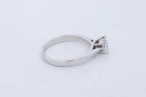 0.5ctw Princess Cut Diamond Ring 14k White Gold 3.7 Grams Size 8.75 Eb0725pxzde