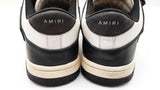 Amiri Skel Low Top Sneakers In Black & White Leather Size Us 11 Fw0126lzxdu