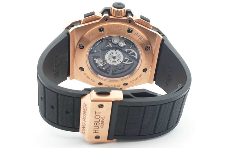 Hublot King Power Skeleton Dial Limited Edition 18k Rose Gold Watch Eborxxzdu