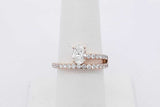 1.0cttw Lab Grown Diamond Ring In 14k Yellow Gold 4 Grams Size 7 Eb0826crxsa