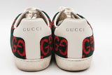 Gucci Gg Green & Red Terry Cloth Ace Sneakers Size 37 Eb0726oxzsa
