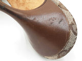 Gucci Gg Supreme Canvas & Vegan Leather Peep-toe Mules Size 6 Fw1026rxdu