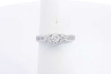Approx. 0.22ctw Diamond Ring In 10k White Gold 2.1 Grams Size 5.25 Eb1124crsa