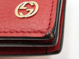Gucci Gg Betty Wallet With Chain In Red Dollar Leather Fw0526lcrdu