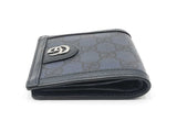 Gucci Ophidia Bifold Wallet In Navy Blue Gg Supreme Coated Canvas Fw0526lcrdu