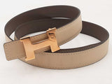Hermes Constance Reversible Belt White 24 Mm Aa0126erzsa