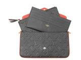 Louis Vuitton Pochette Félicie In Navy Monogram Empreinte Leather Fw0925izxdu