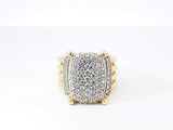 David Yurman Diamond & 18k Yellow Gold Wheaton Ring 16.2 Grams Size 5.75 Fw0726lorxdu