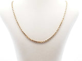 14k Yellow Gold Rope Chain Necklace 1.7 Grams 18 Inch Fw0826llzdu